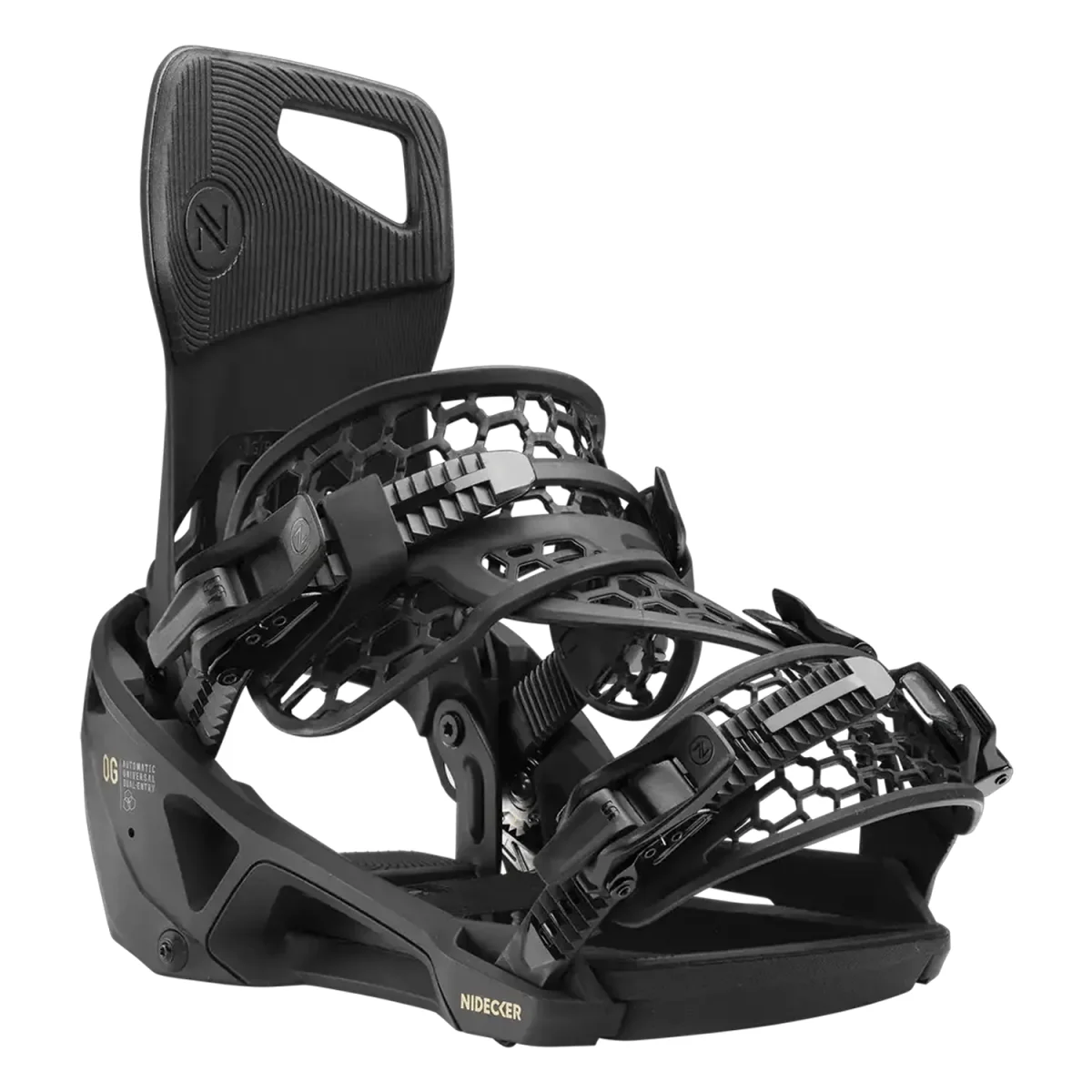 Nidecker OG Supermatic Snowboard Bindings 2026 Black - Image 2