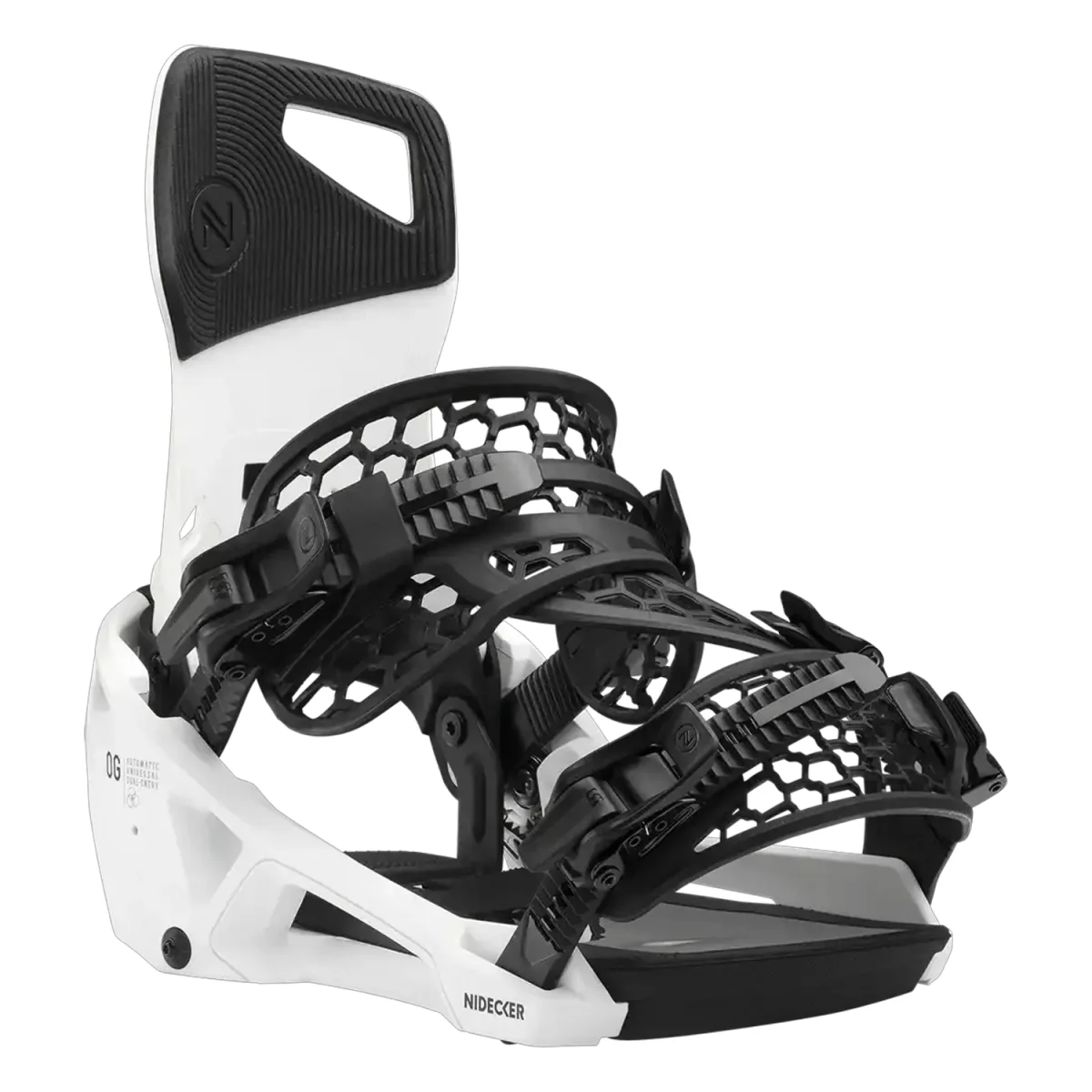 Nidecker OG Supermatic Snowboard Bindings 2026 White - Image 2
