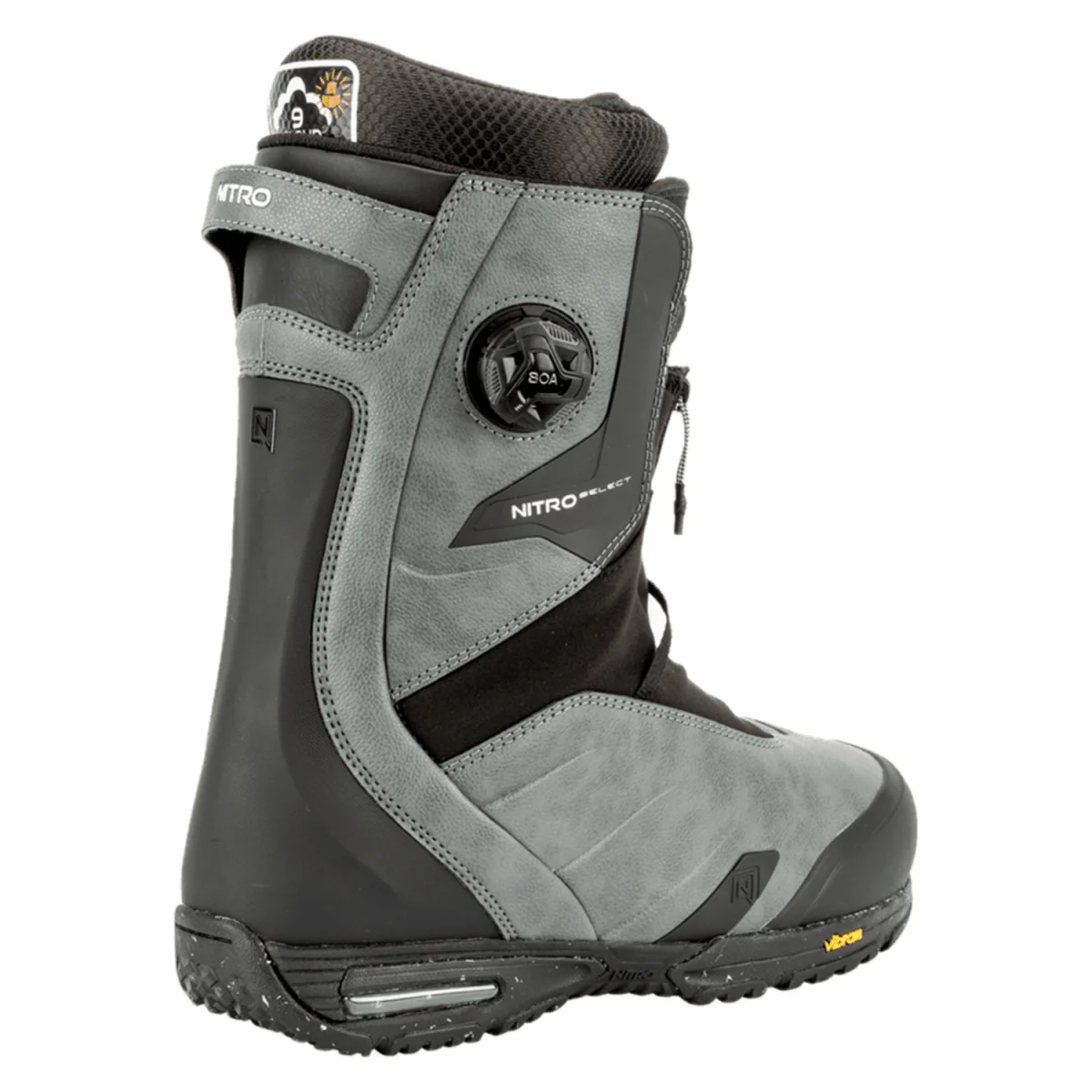 Nitro Men's Select BOA Snowboard Boots 2026 Charcoal/Black - Image 2