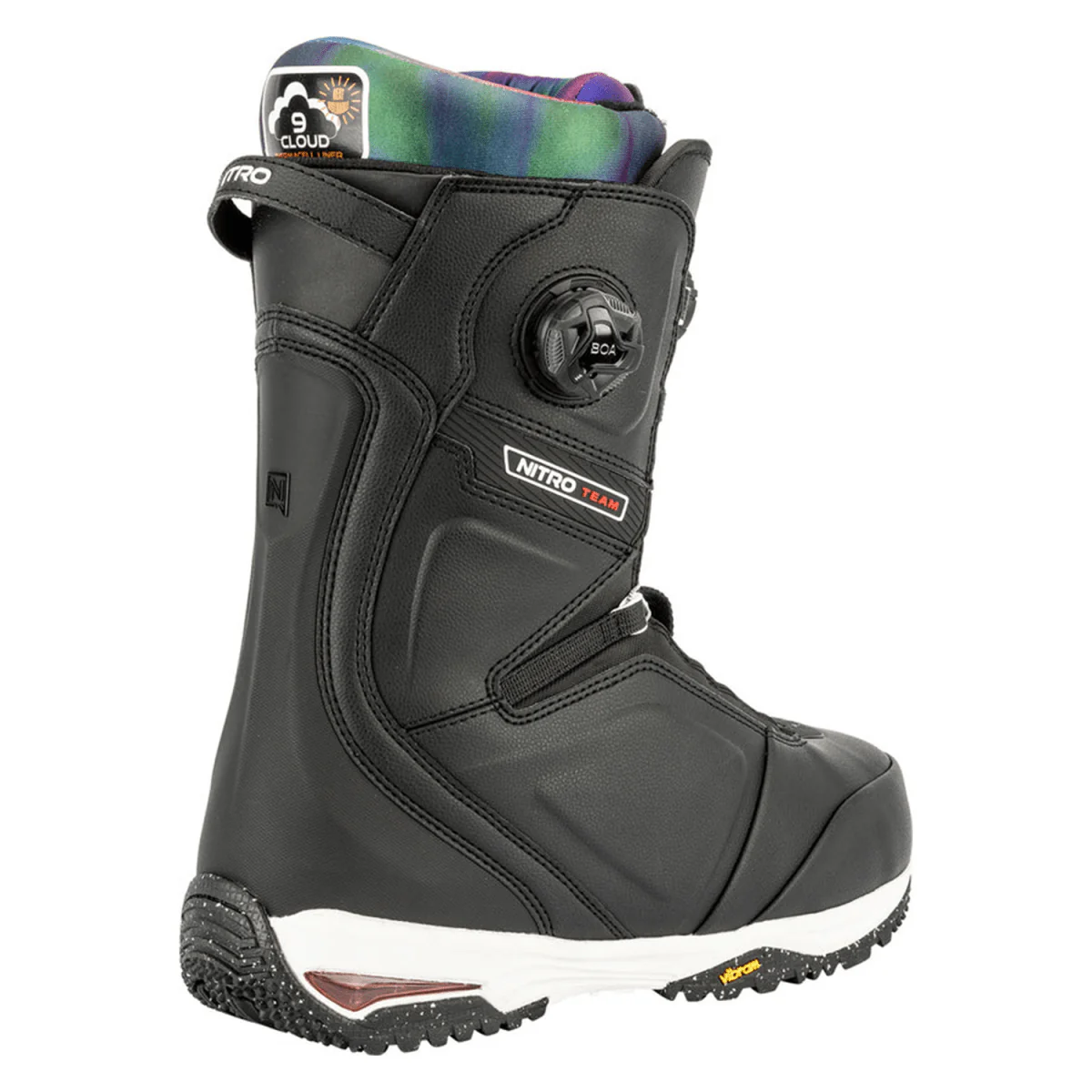 Nitro Men's Team BOA Snowboard Boots 2026 Black-Tie Dye - Image 2