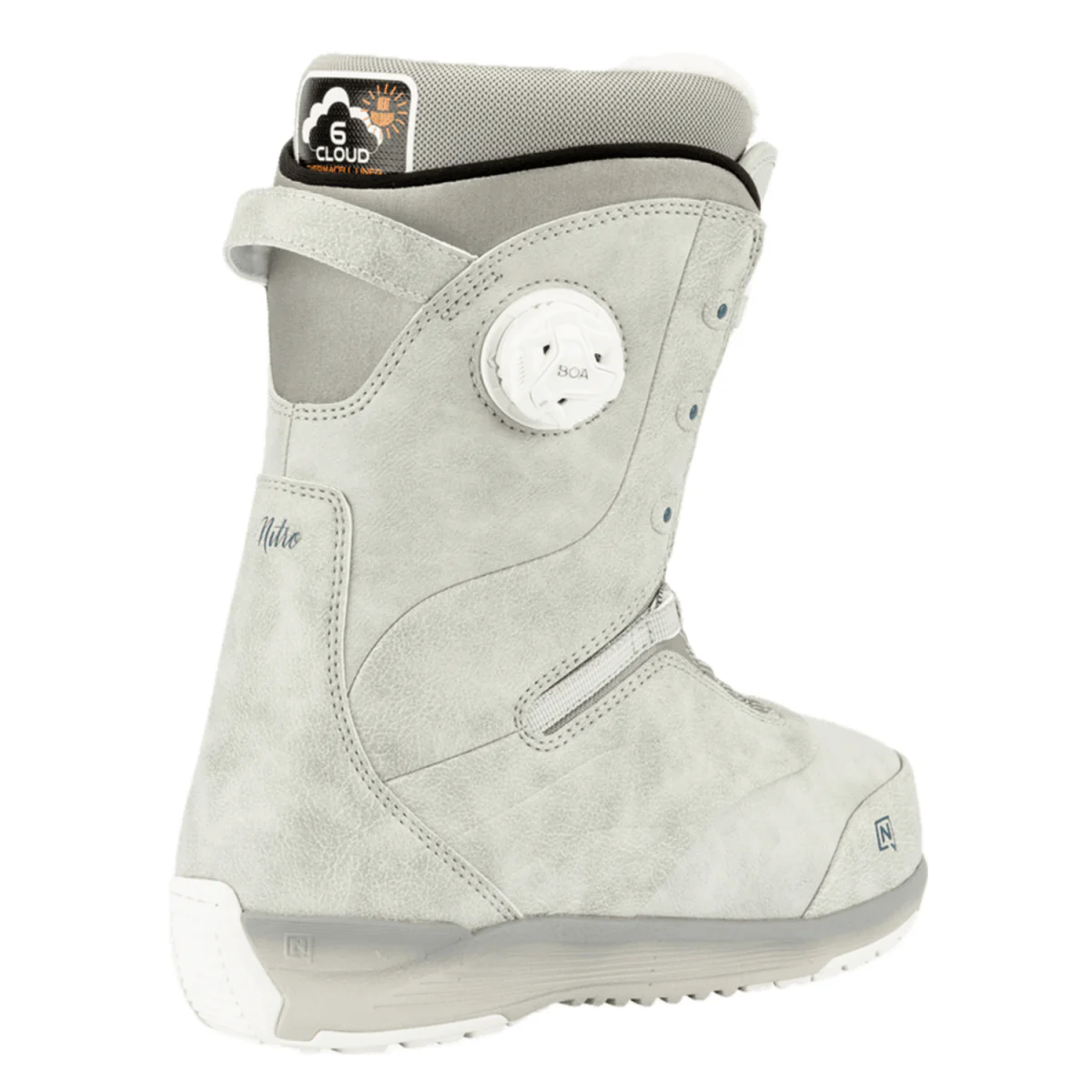Nitro Women's Crown BOA Snowboard Boots 2026 Light Grey - Image 2