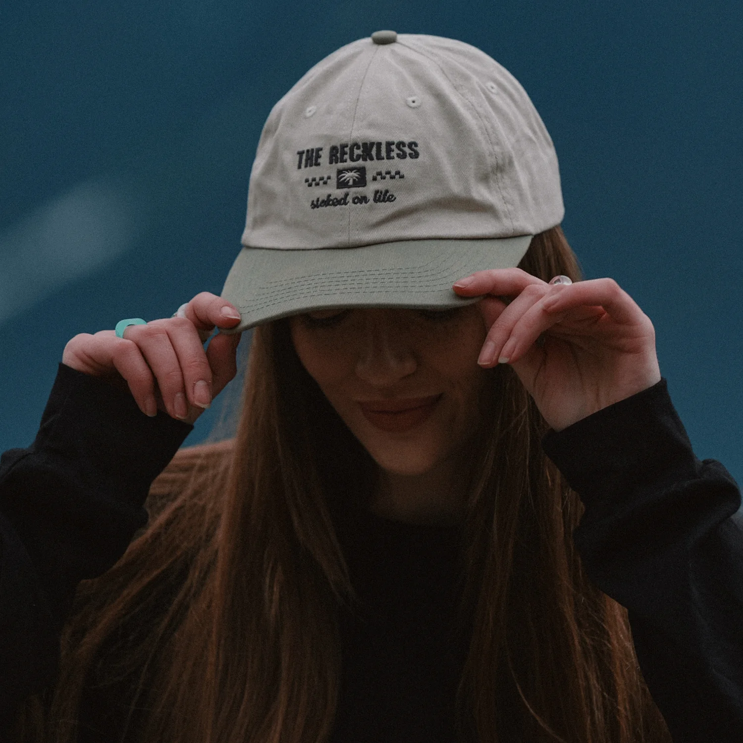 Notice the Reckless Stoked on Life Classic Cap Green/Sand - Image 4