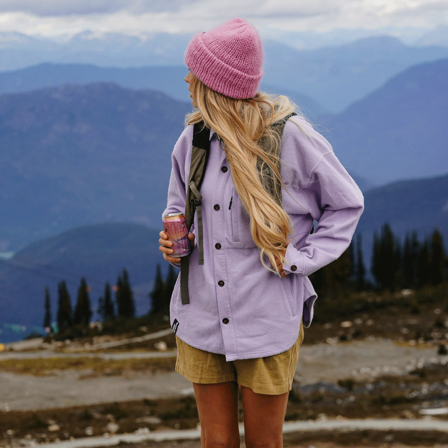 Notice the Reckless Women's Lilac Shacket - Image 3