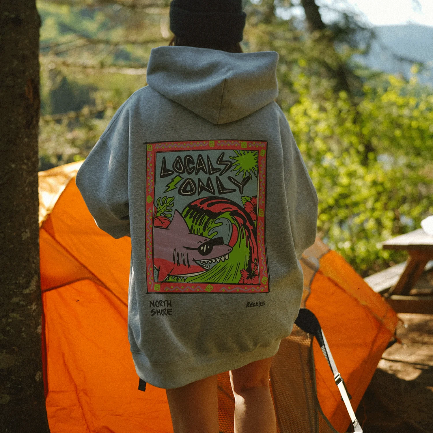 Notice the Reckless Women's Locals Only Drop Hoody - Image 3