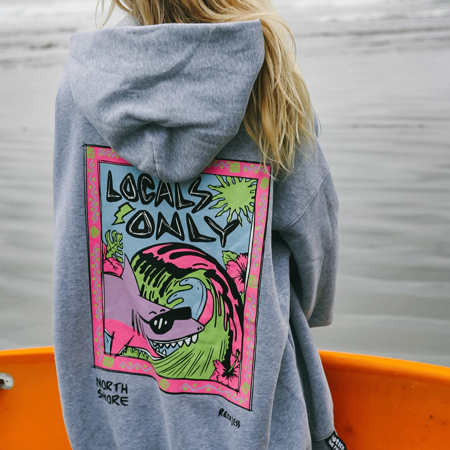 Notice the Reckless Women's Locals Only Drop Hoody - Image 5