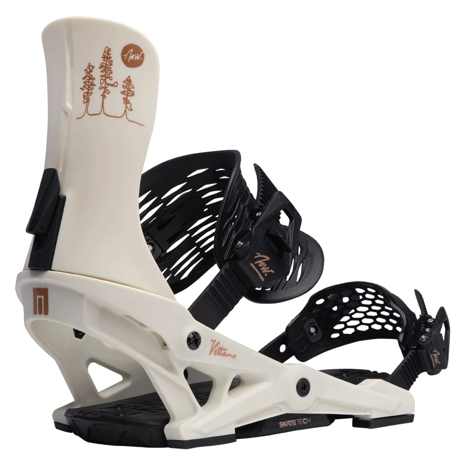 Now Women's Vetta Snowboard Bindings 2024 Chalk - Image 2