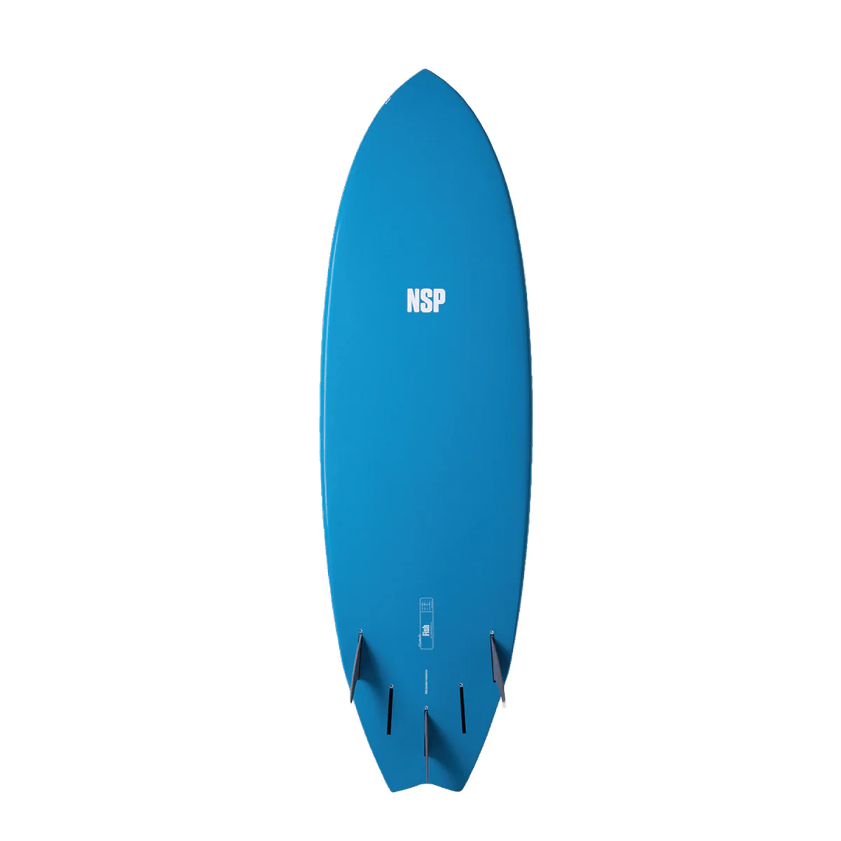 NSP Elements HDT Fish Surfboard Cyan Futures 7'2" - Image 2