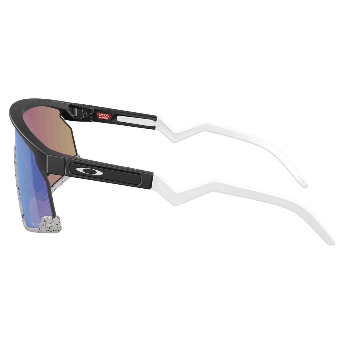 Oakley BXTR Sunglasses Matte Black Grey/Prizm Sapphire - Image 2