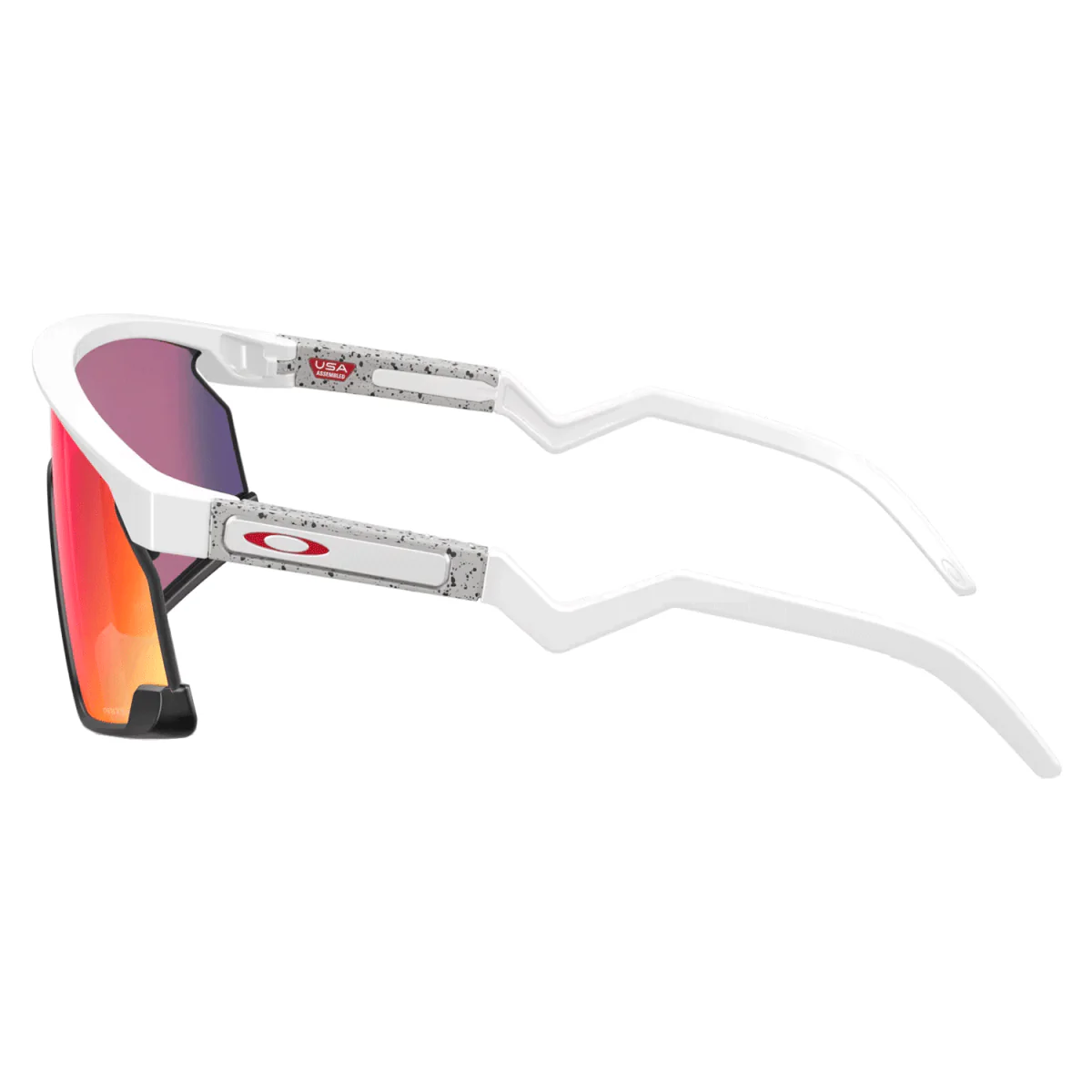 Oakley BXTR Sunglasses Matte White Matte Black/Prizm Road - Image 2