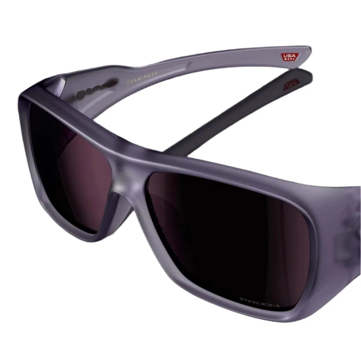 Oakley Chaminade Sunglasses Matte Transparent LIlac/Prizm Indigo - Image 4