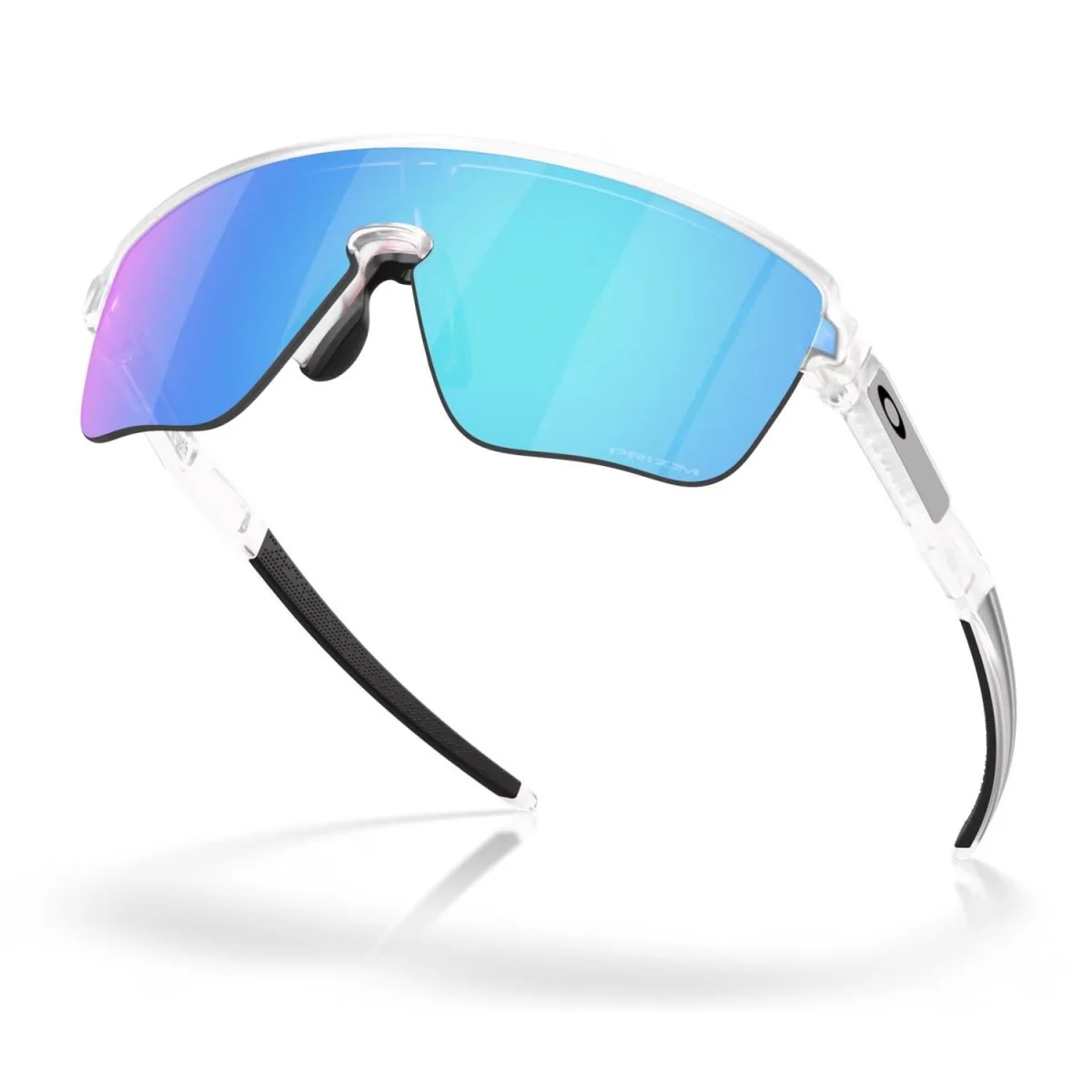 Oakley Corridor Sq Sunglasses Matte Clear/Prizm Sapphire - Image 4