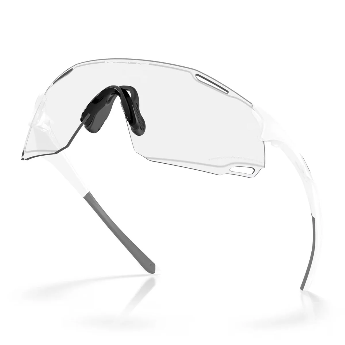 Oakley Cybr Dyno Sunglasses Matte White/Clear Photochromic 50% - Image 4