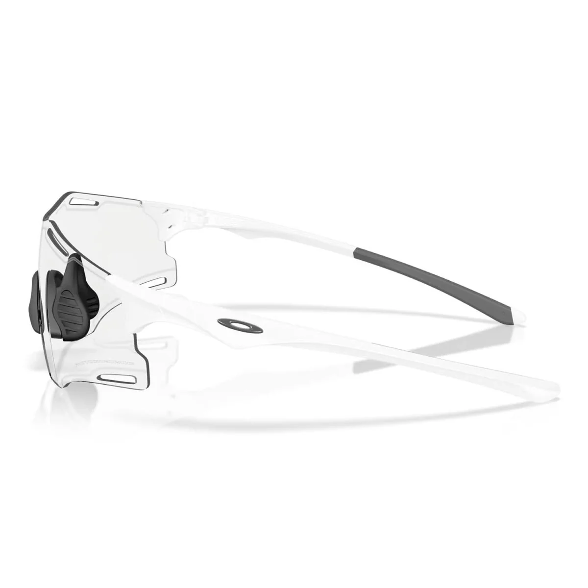 Oakley Cybr Zero Sunglasses Matte White/Clear Photochromic - Image 2