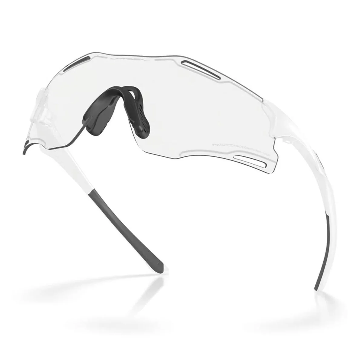 Oakley Cybr Zero Sunglasses Matte White/Clear Photochromic - Image 3
