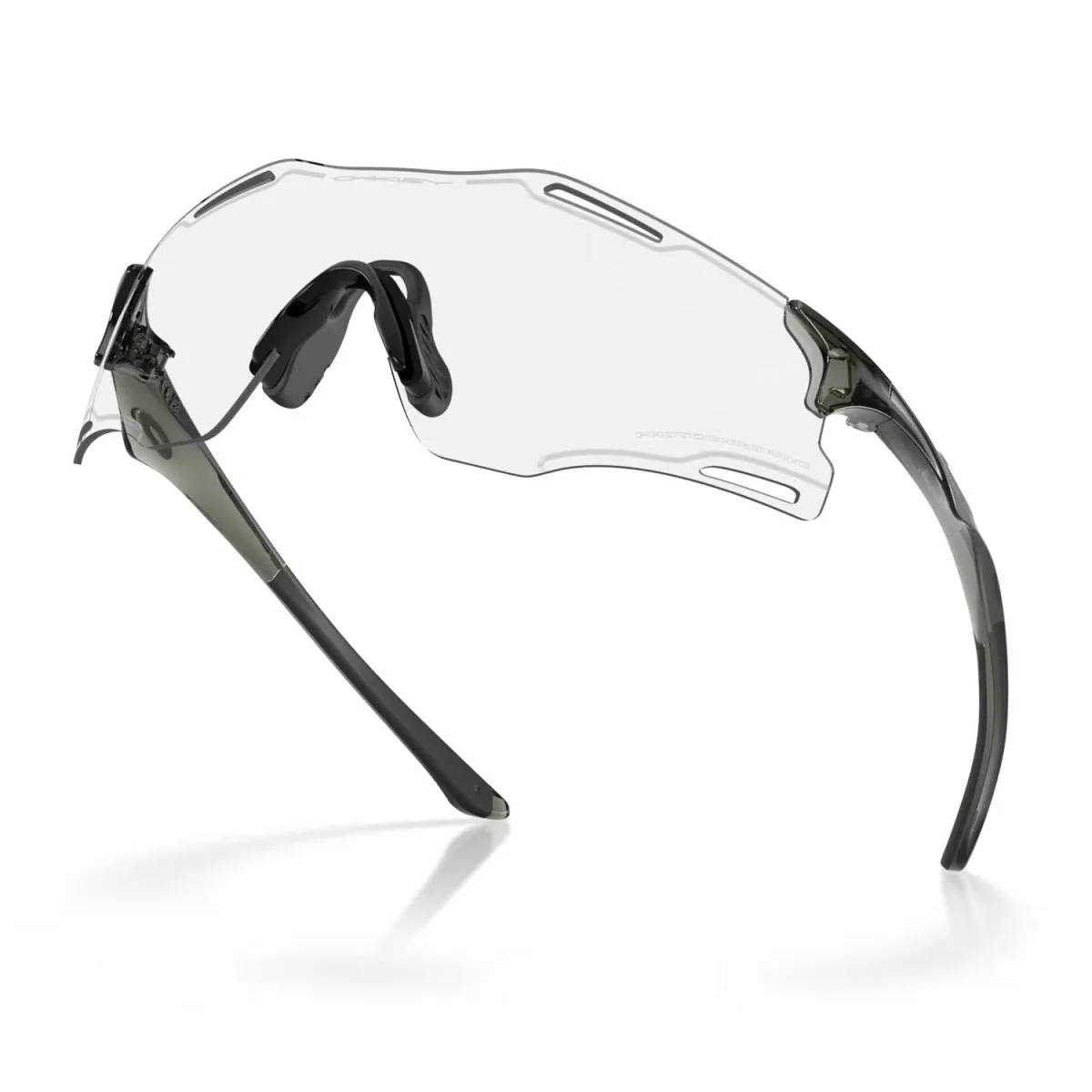 Oakley Cybr Zero Sunglasses Polished Gray Smoke/Clear Photochromic 50% - Image 4