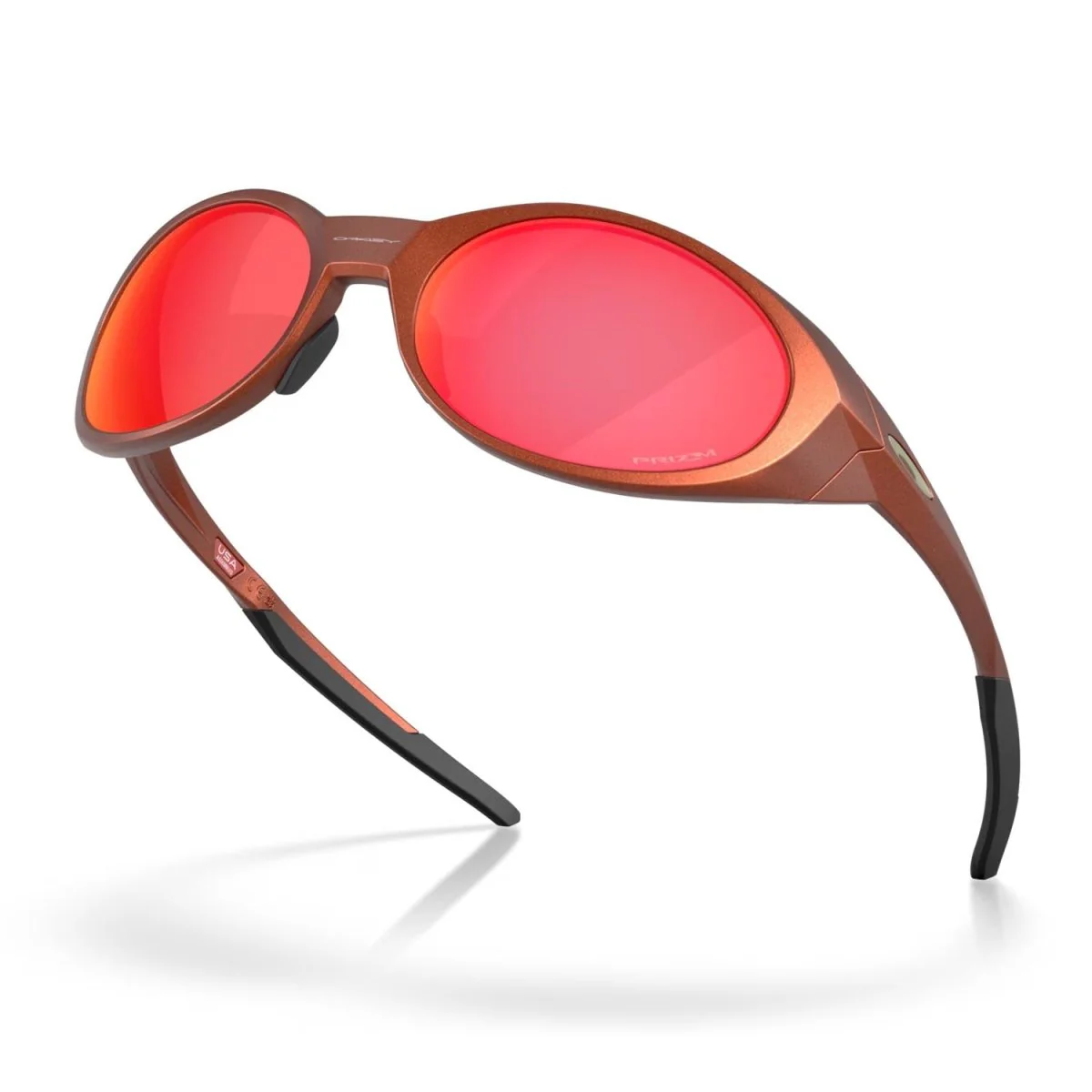 Oakley Eye Jacket Redux Sunglasses Fire Orange/Prizm Trail Torch - Image 4