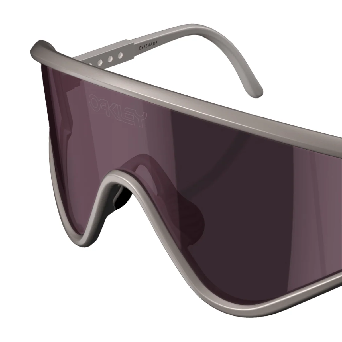 Oakley MUZM Eyeshade Sunglasses Cool Grey/Prizm Low Light - Image 2