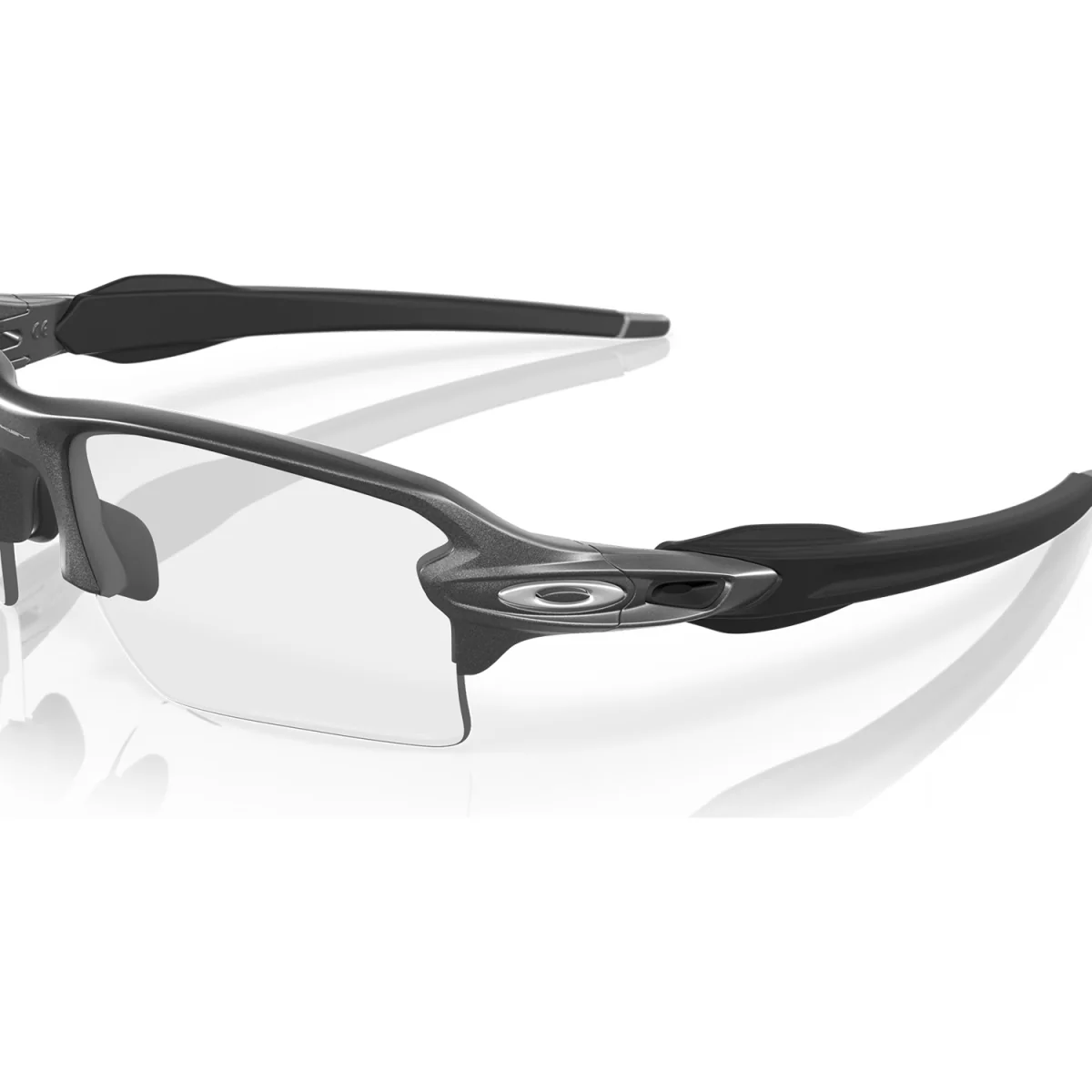 Oakley Flak 2.0 XL Sunglasses Steel/Clear to Black Iridium Photochromic - Image 2