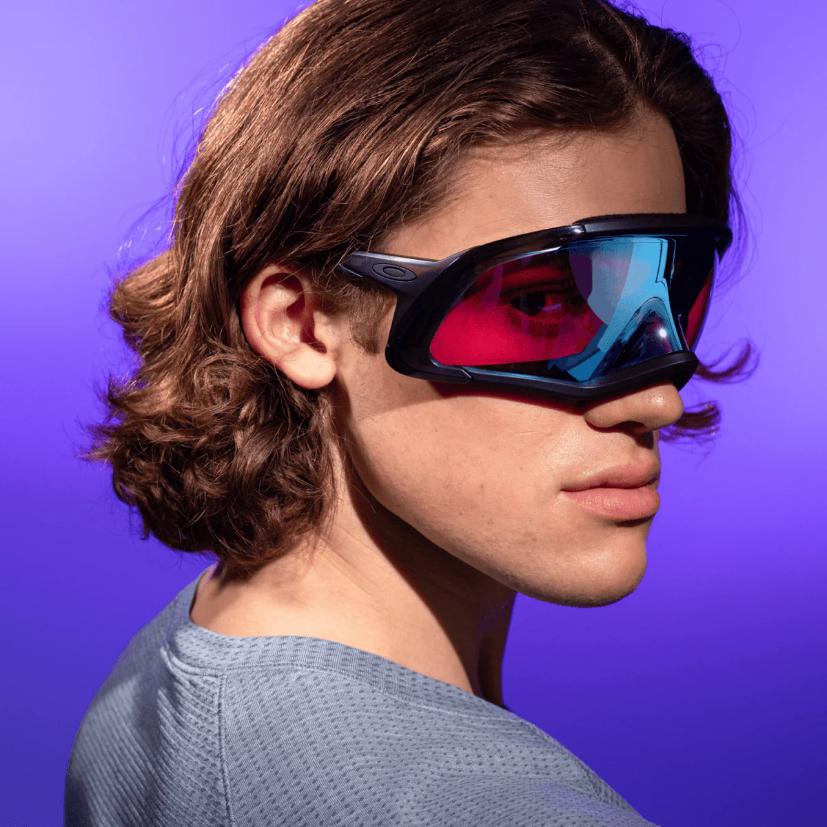 Oakley Flexscape Goggles Matte Grey Smoke/Prizm Snow Sapphire Iridium - Image 4