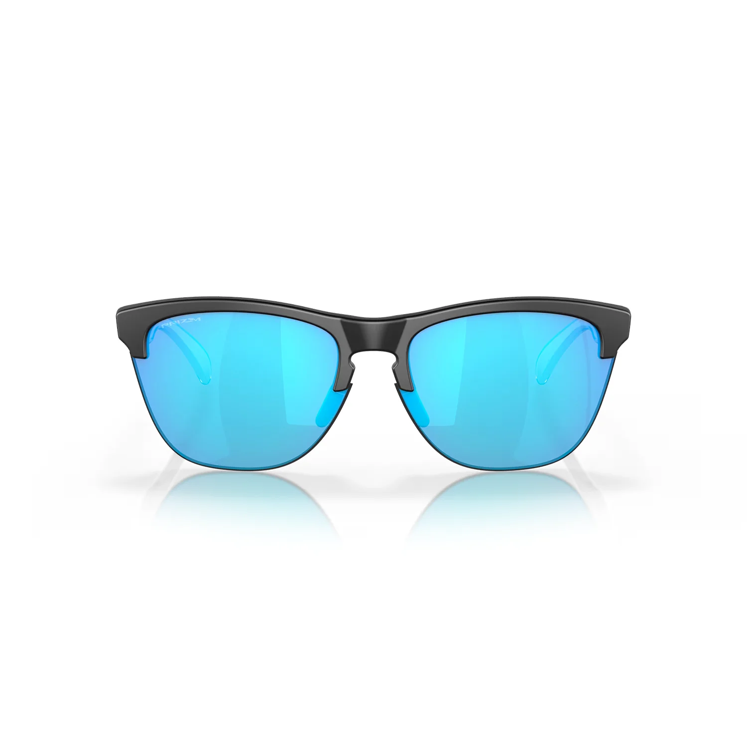Oakley Frogskins Lite Sunglasses Matte Black/Matte Clear/Prizm Sapphire - Image 2
