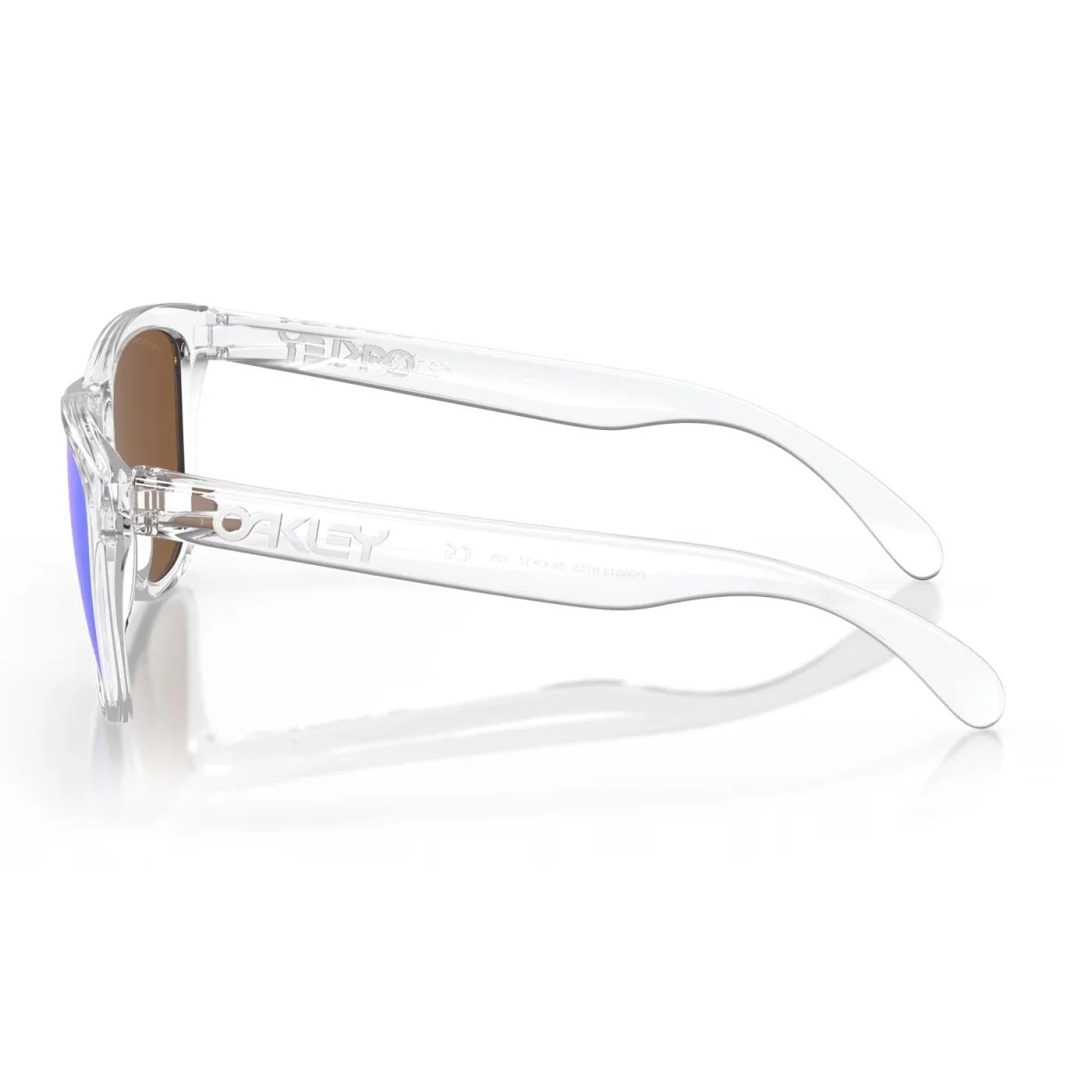 Oakley Frogskins Sunglasses Polished Clear/Prizm Violet - Image 3