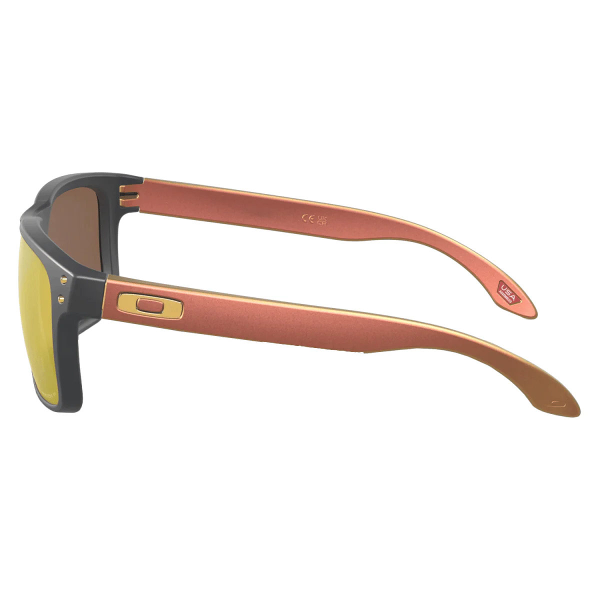 Oakley Holbrook Sunglasses Matte Carbon/Prizm 24K Polarized - Image 2