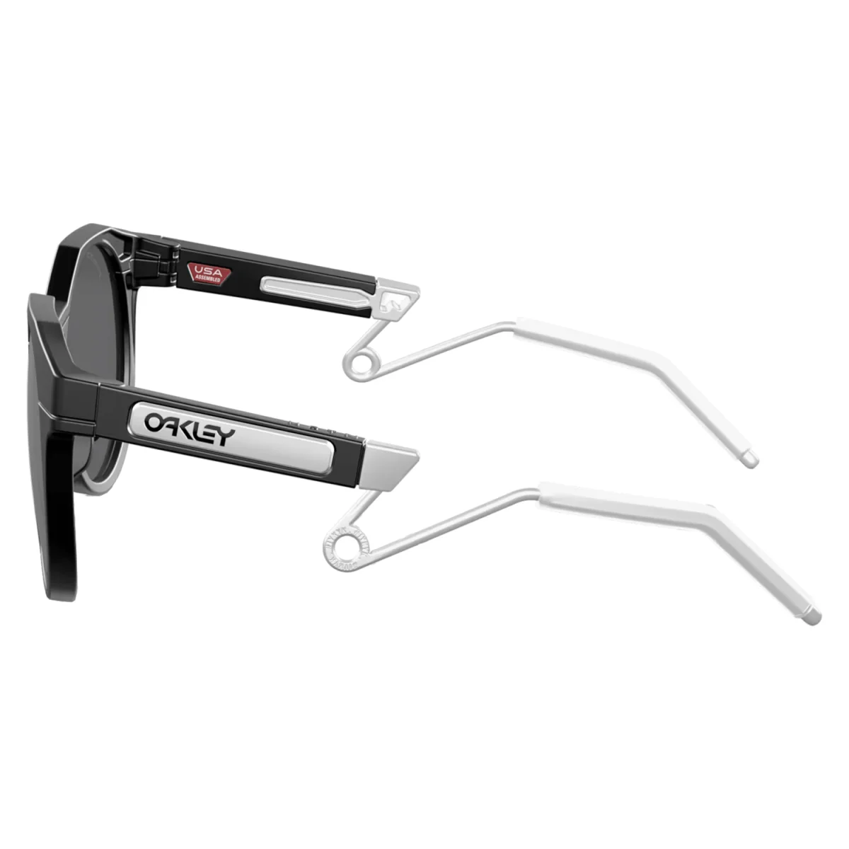Oakley HSTN Metal Sunglasses Matte Black/Prizm Black - Image 2