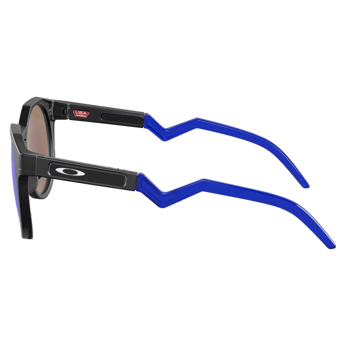 Oakley HSTN Sunglasses Matte Black/Prizm Sapphire Polarized - Image 2