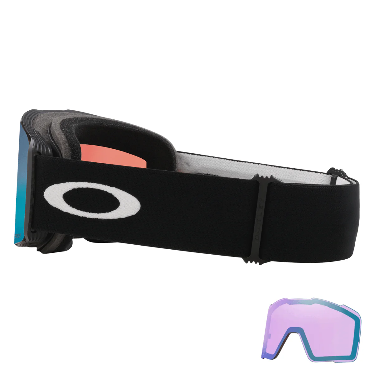 Oakley Line Miner Pro M Goggles Matte Black/Prizm Sapphire Iridium + Prizm Iced Iridium - Image 2