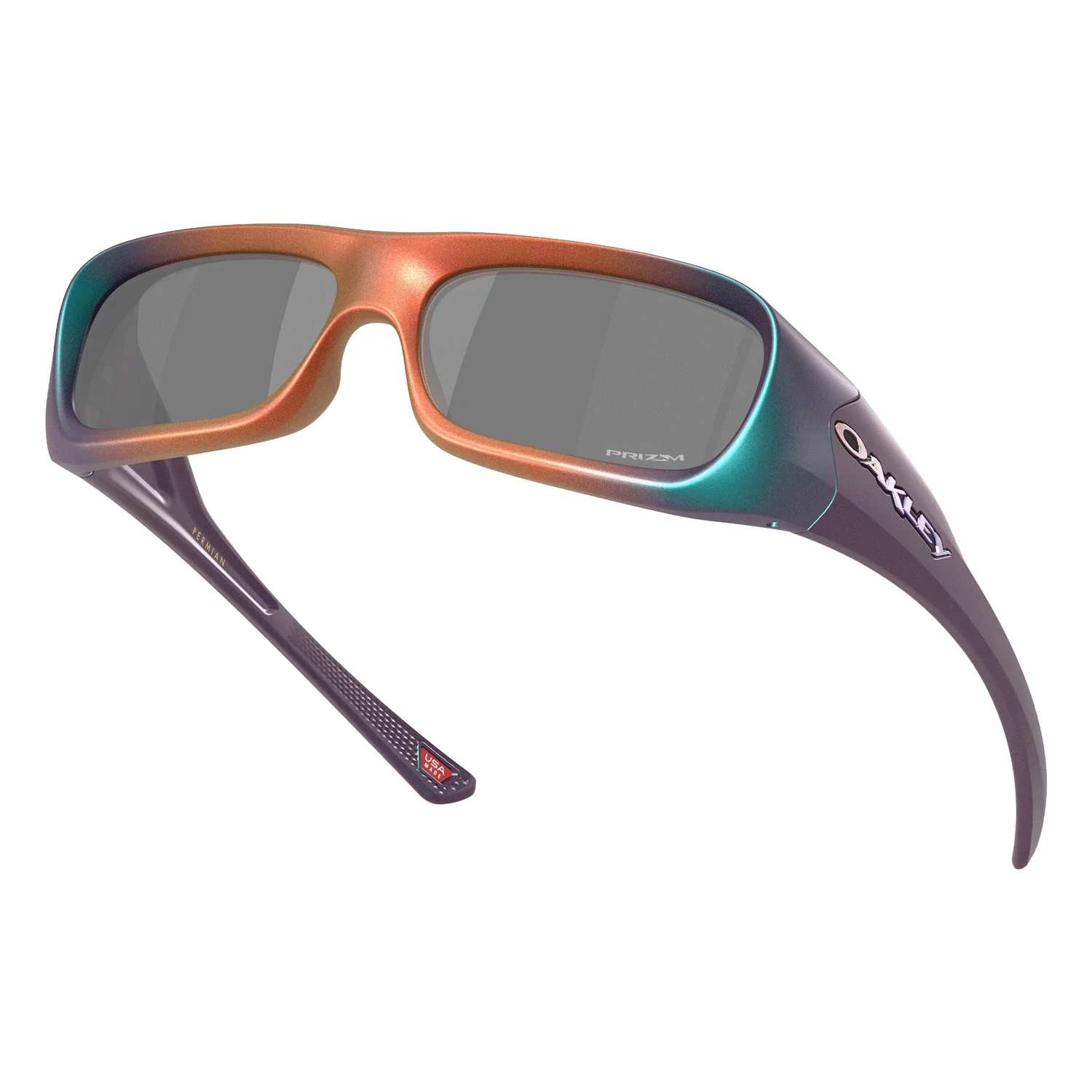 Oakley Permian Aura Collection Sunglasses Purple Green Colourshift - Image 3