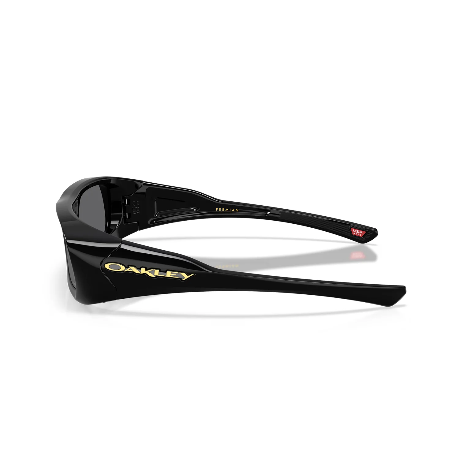 Oakley Permian Sunglasses Polished Black/Prizm Black - Image 3
