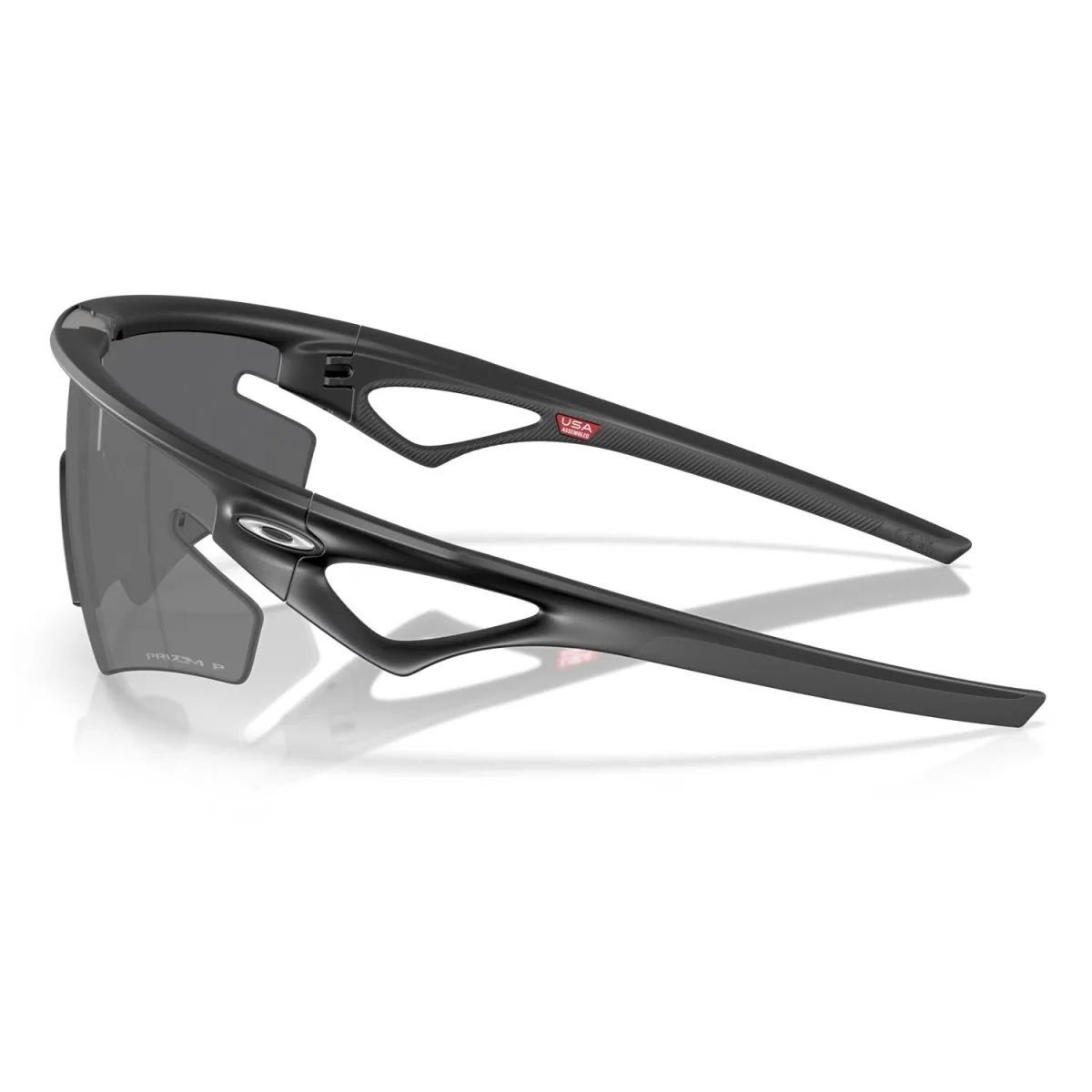 Oakley Sphaera Slash Sunglasses Matte Black/Prizm Black Polarized - Image 3