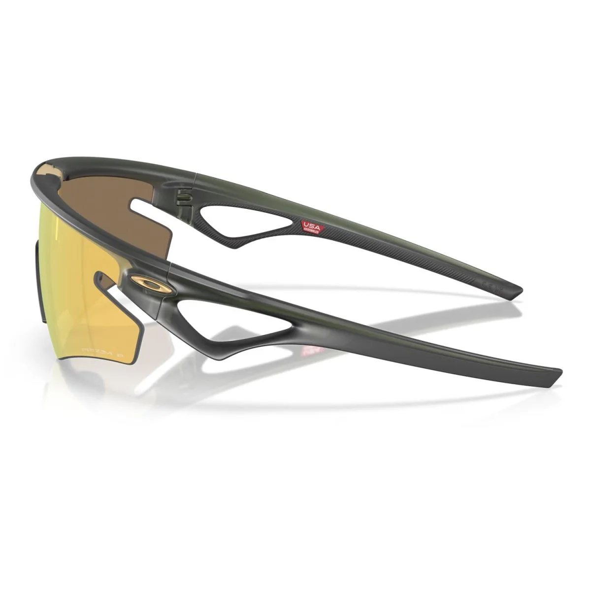 Oakley Sphaera Slash Sunglasses Matte Olive Ink/Prizm 24K Polarized - Image 3