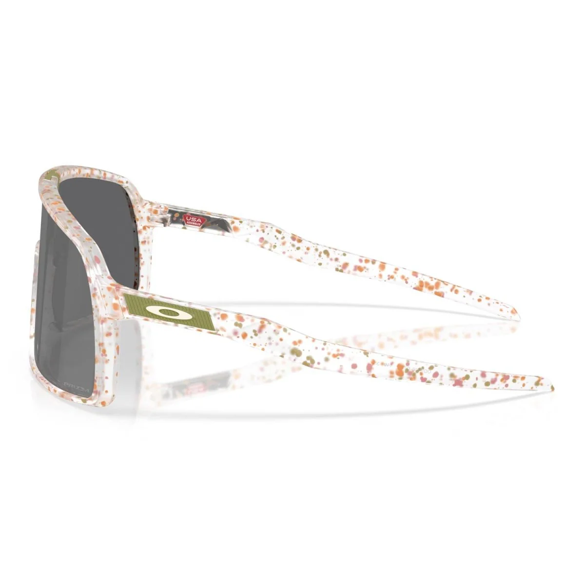 Oakley Sutro Sunglasses Matte Clear Terrazzo/Prizm Black - Image 3