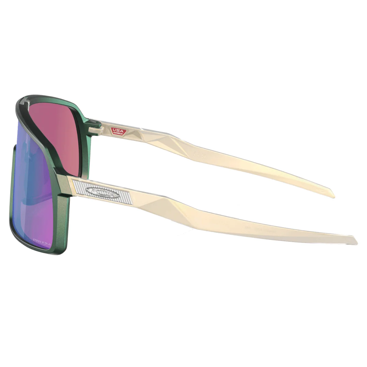 Oakley Sutro Sunglasses Matte Silver Green/Prizm Road Jade - Image 2