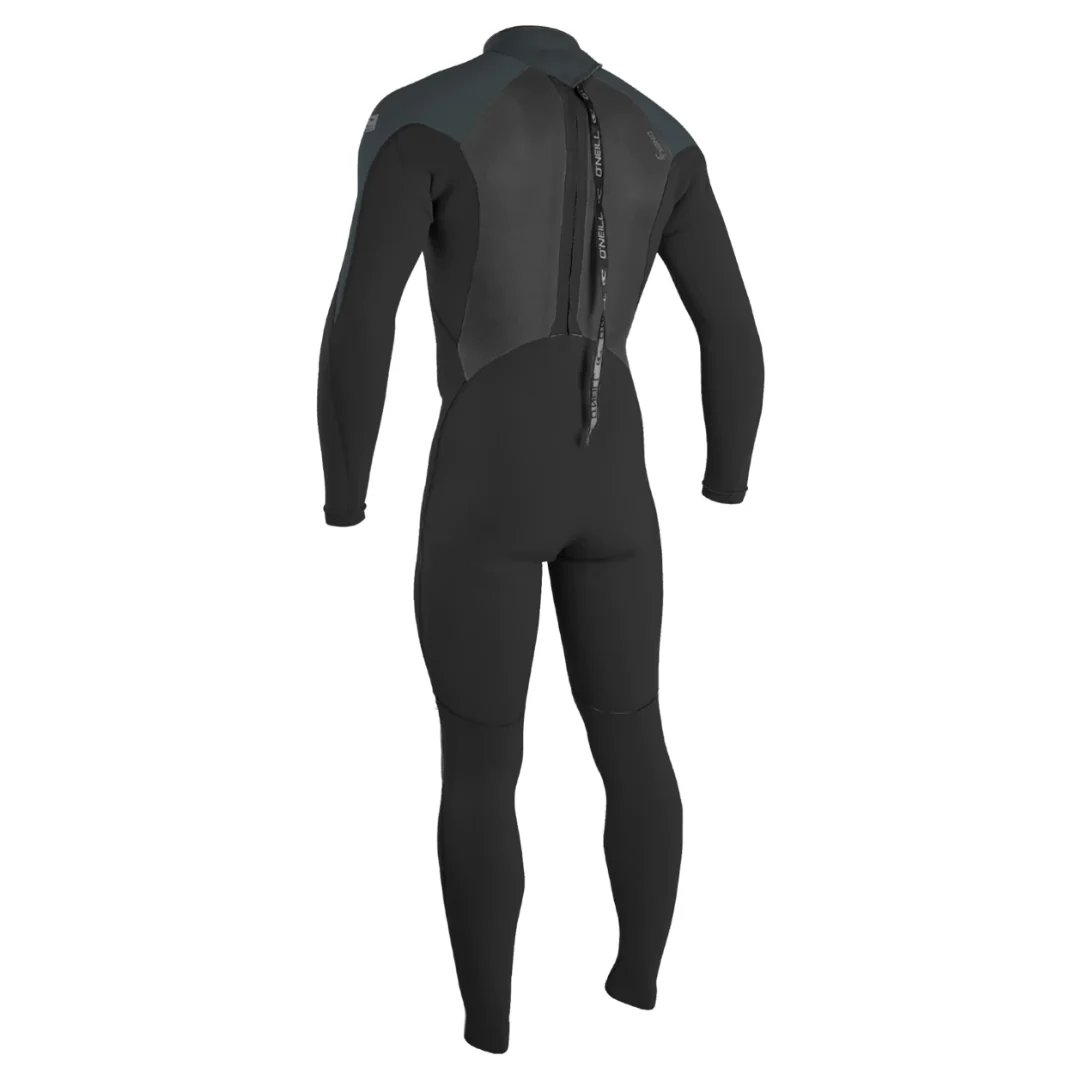 O'Neill Men's Epic 4/3mm Back Zip Wetsuit Black/Gun Metal/Black - Image 2