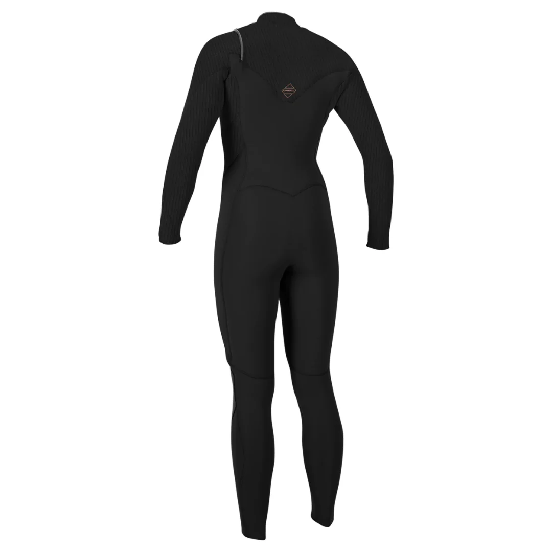 O'Neill Women's Hyperfreak 3/2+mm Chest Zip Wetsuit Black/Black - Image 2