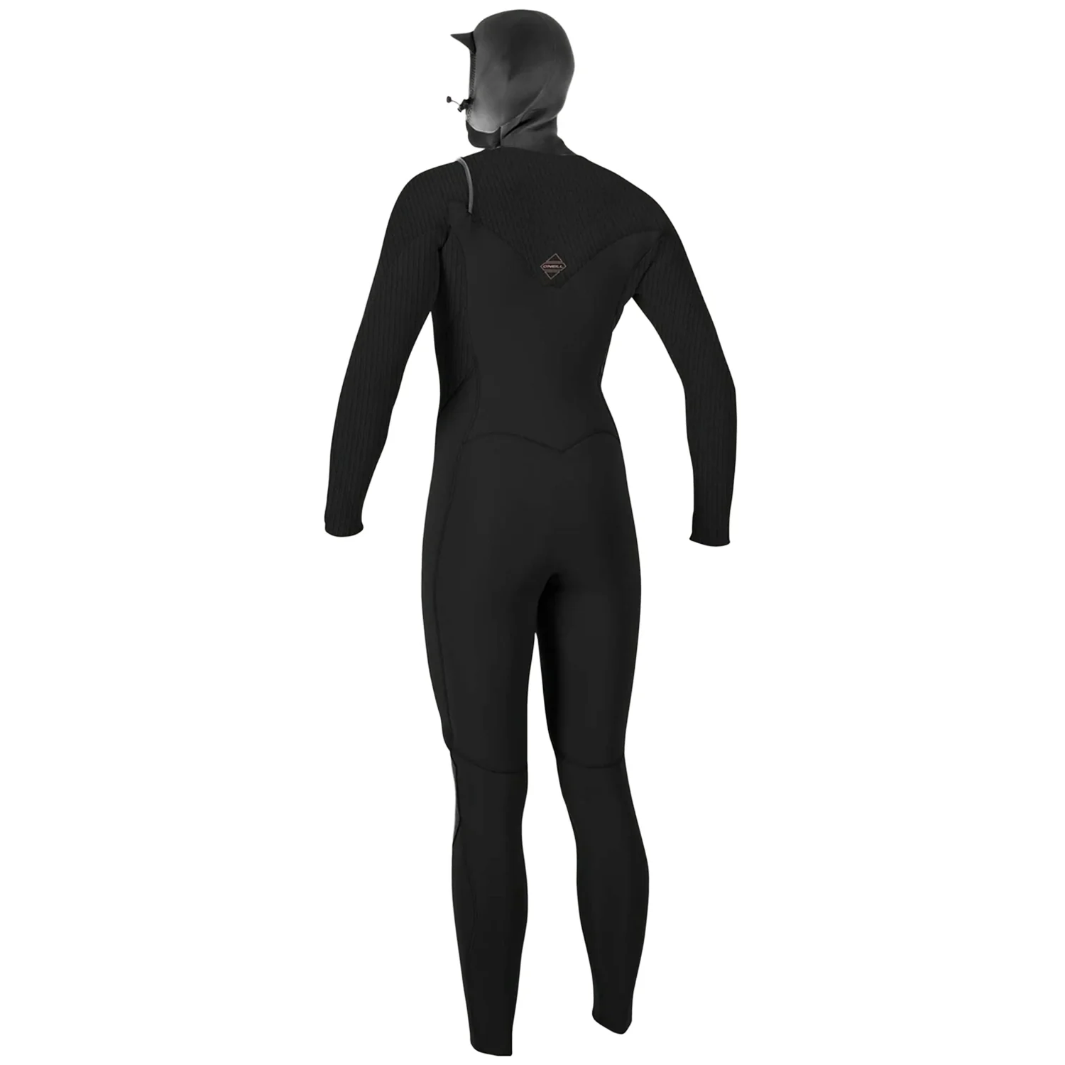 O'Neill Women's Hyperfreak 5.5/4mm Hooded Chest Zip Wetsuit Black/Black - Image 2