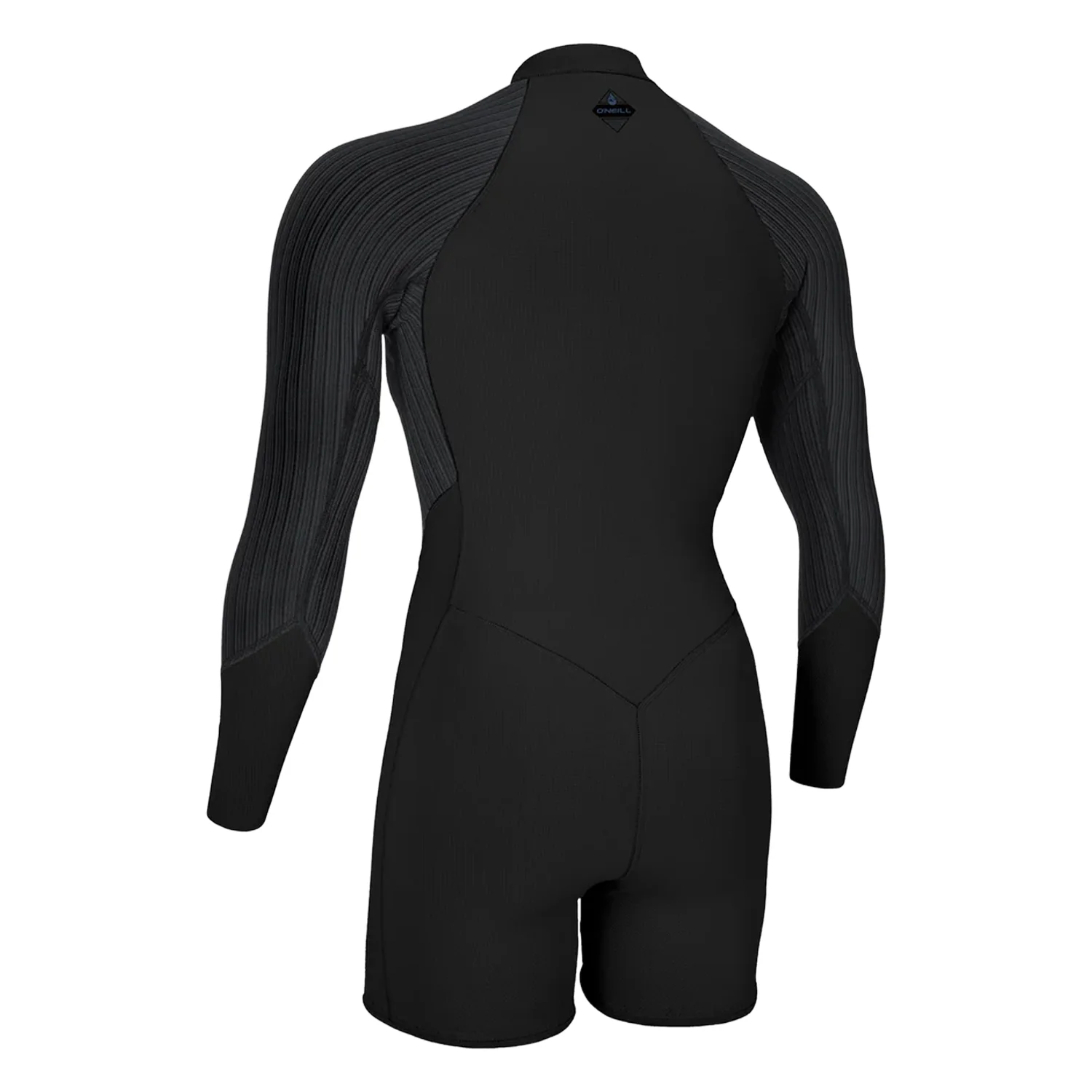 O'Neill Women's Hyperfreak 2mm Full Zip L/S Surfsuit Black - Image 2