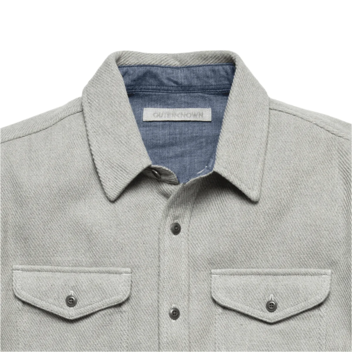 Outerknown Men's Blanket Shirt Heather Grey - Image 3