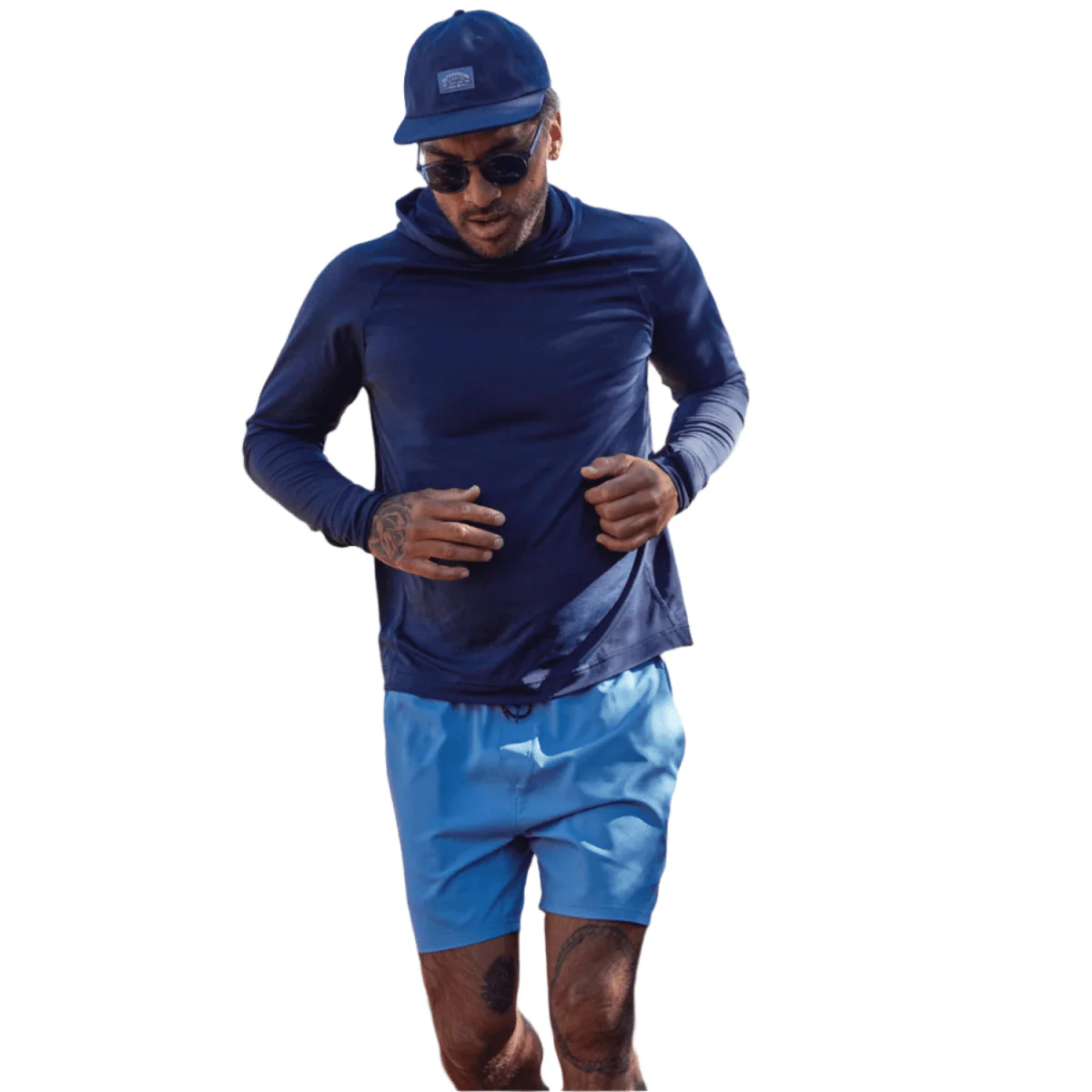 Outerknown Men's Hooded Sun Shirt Marine - Image 3