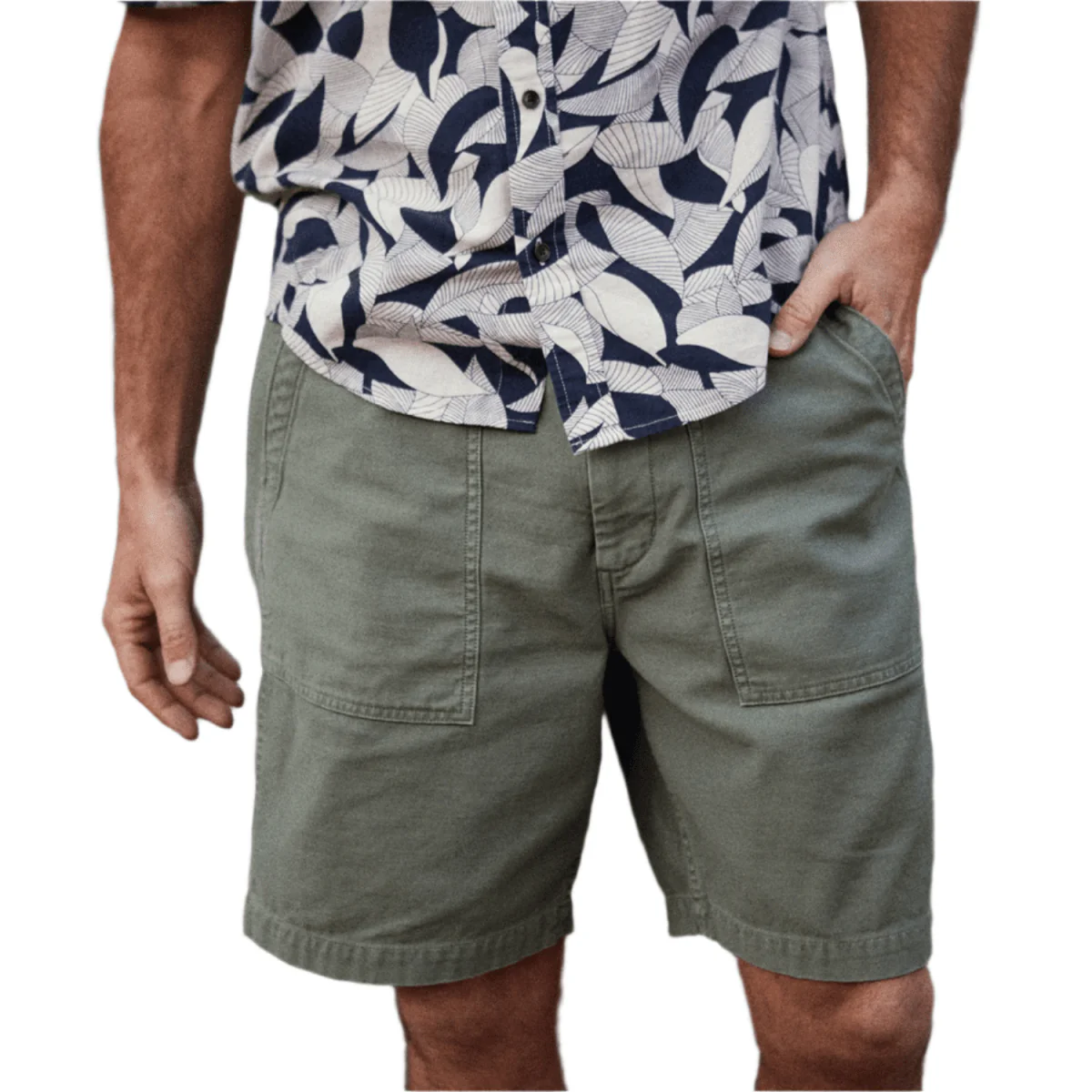 Outerknown Men's The Field Short Off Duty Drab - Image 3