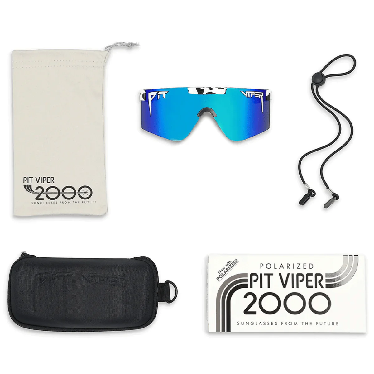 Pit Viper The 2000 Sunglasses The Cowabunga/Polarized Blue-Green - Image 2