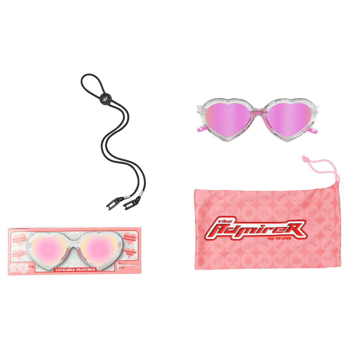 Pit Viper The Admirer Sunglasses The Rainbow Jellies/Pink - Image 2