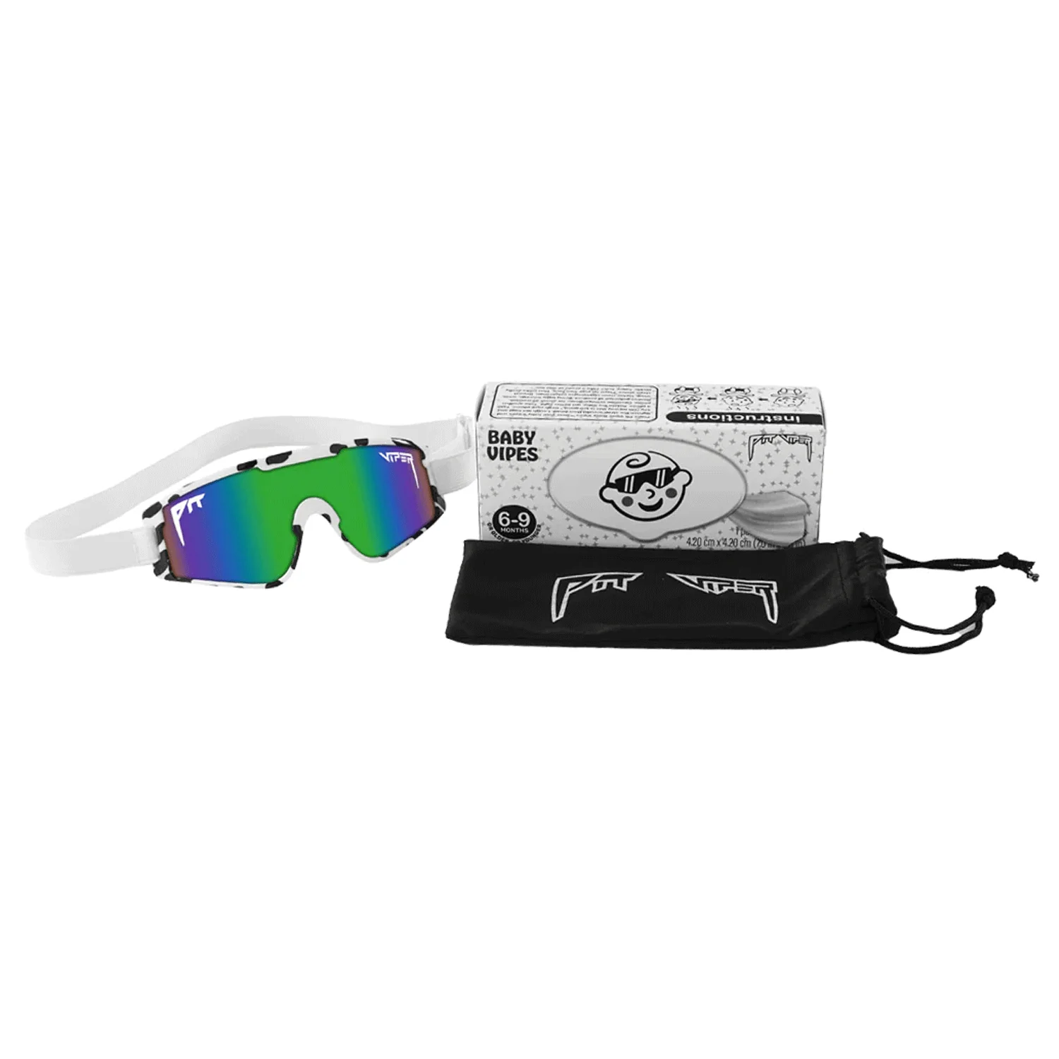 Pit Viper The Baby Vipes Sunglasses The Cowabunga/Blue-Green - Image 3