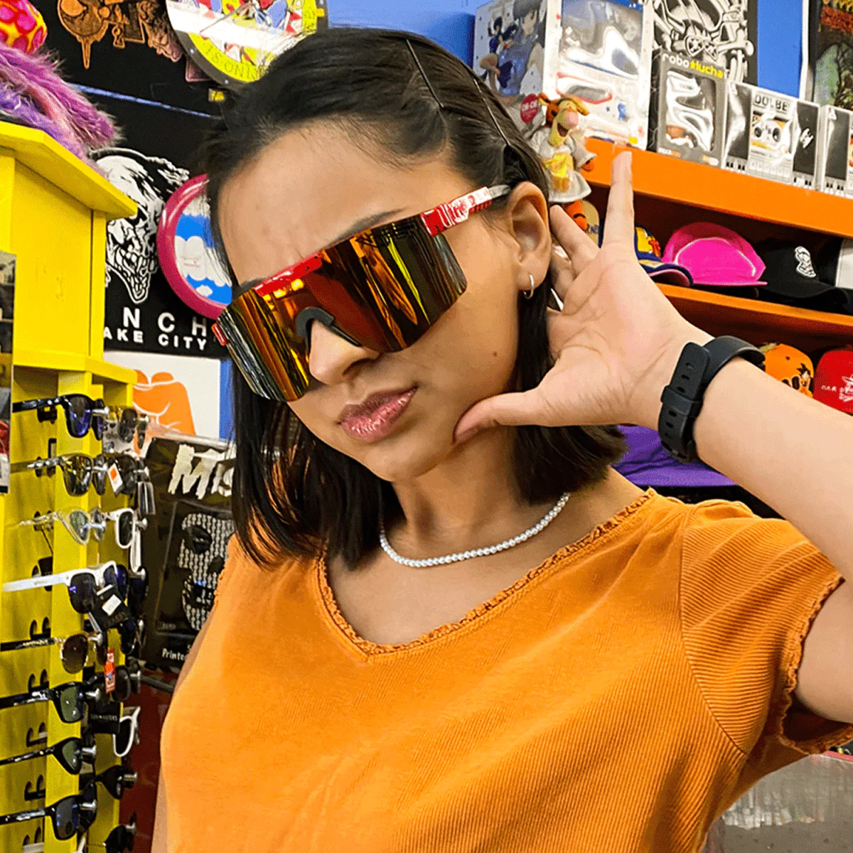 Pit Viper The Original Wide Sunglasses The Hotshot/Polarized Rainbow - Image 2