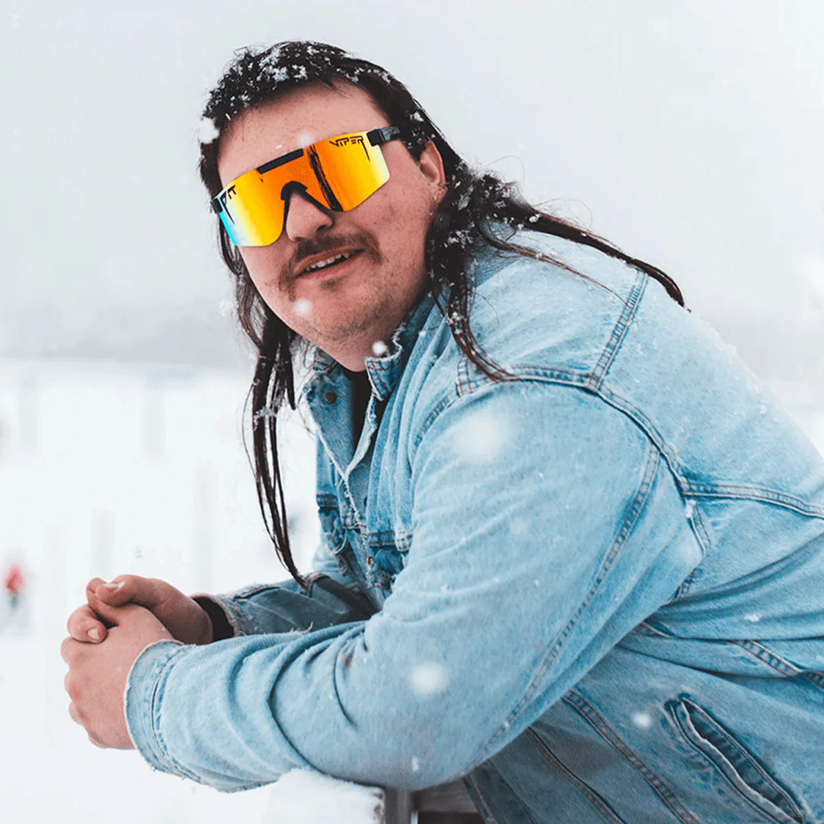 Pit Viper The Original Wide Sunglasses The Naples/Polarized Smoke - Image 2