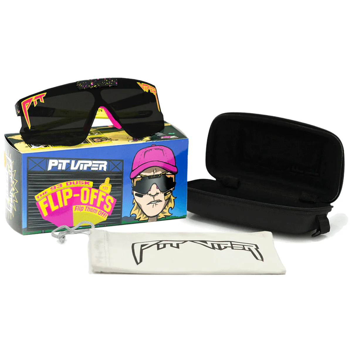 Pit Viper The Flip-Offs Sunglasses The 93' Dusk/Smoke - Image 3