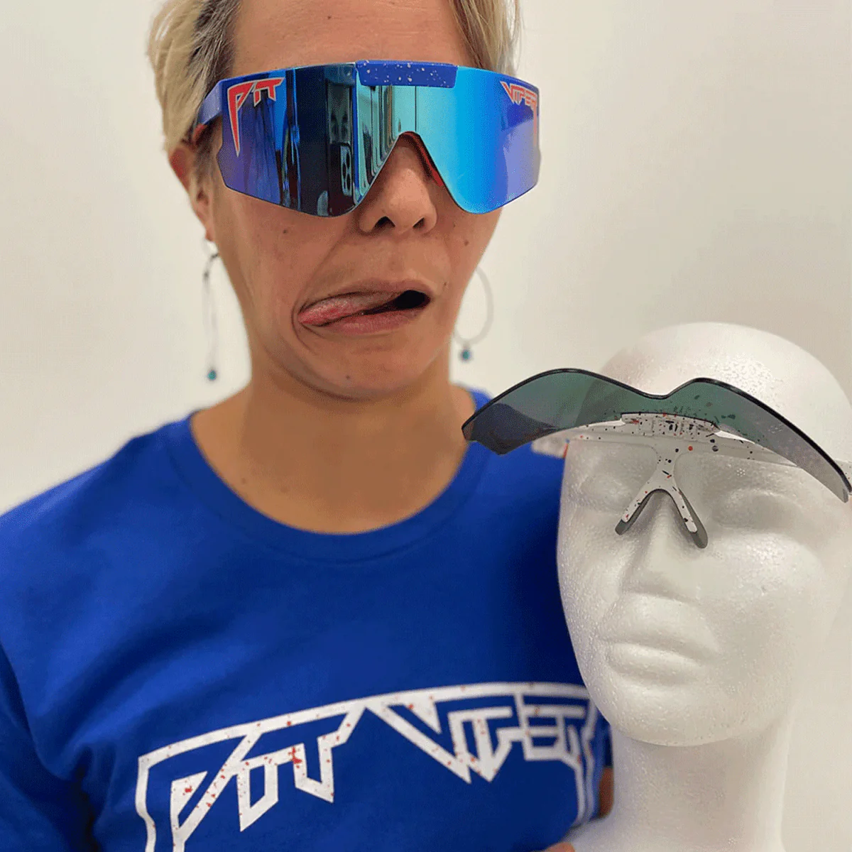 Pit Viper The Flip-Offs Sunglasses The All Star/Blue - Image 2