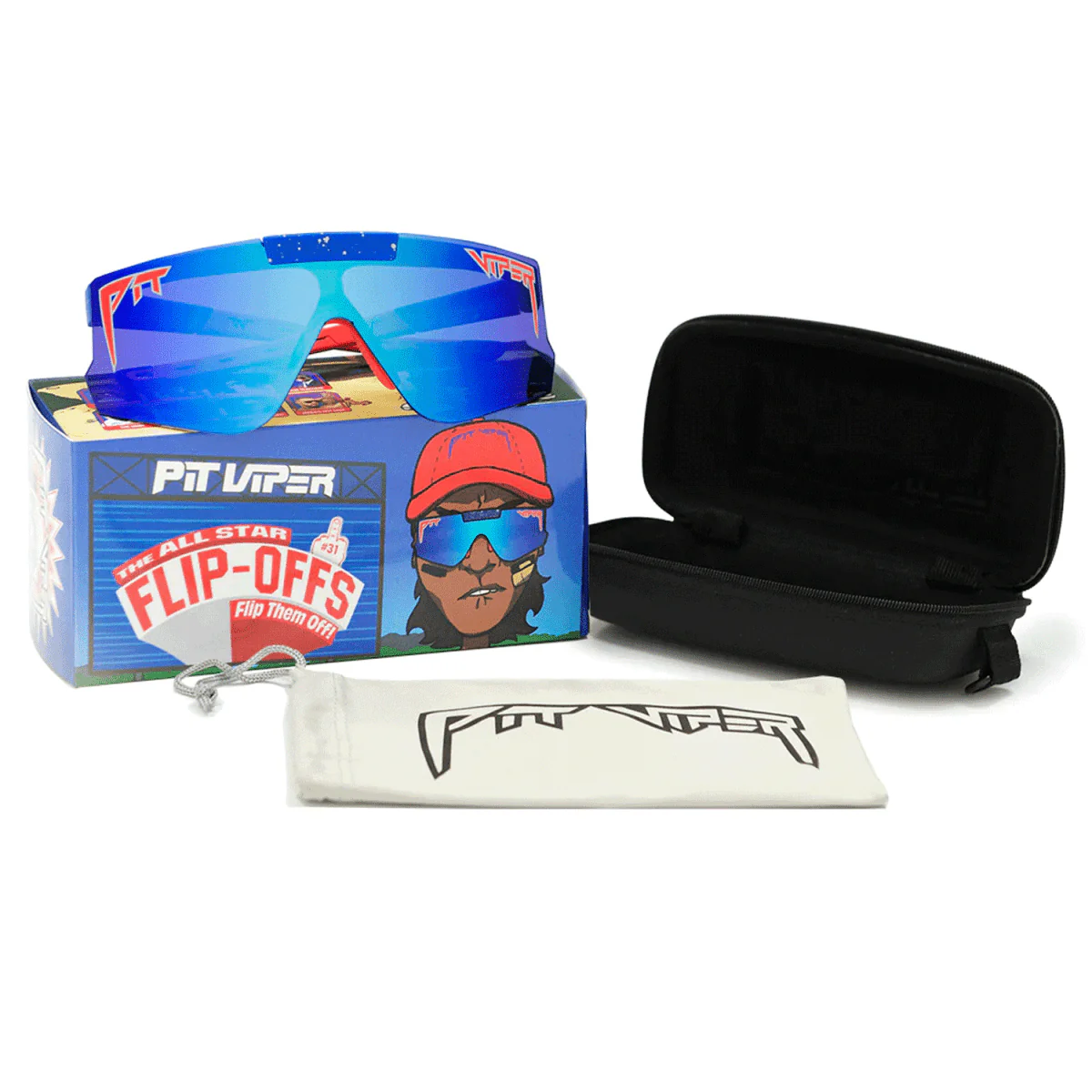 Pit Viper The Flip-Offs Sunglasses The All Star/Blue - Image 4